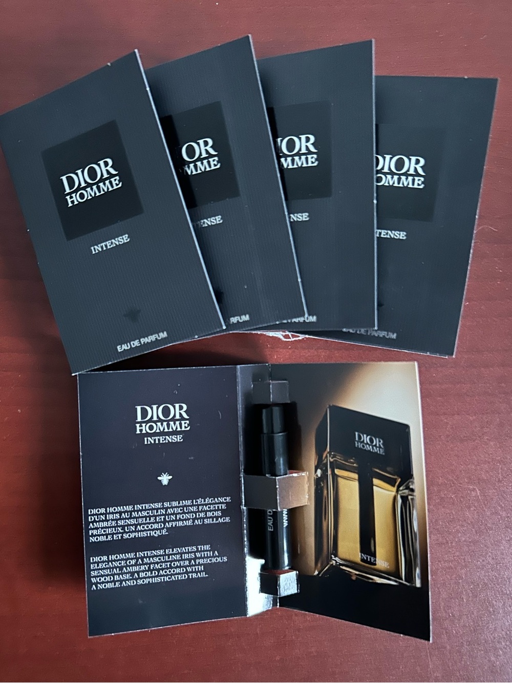 5 pieces Dior Homme intense men’s samples set